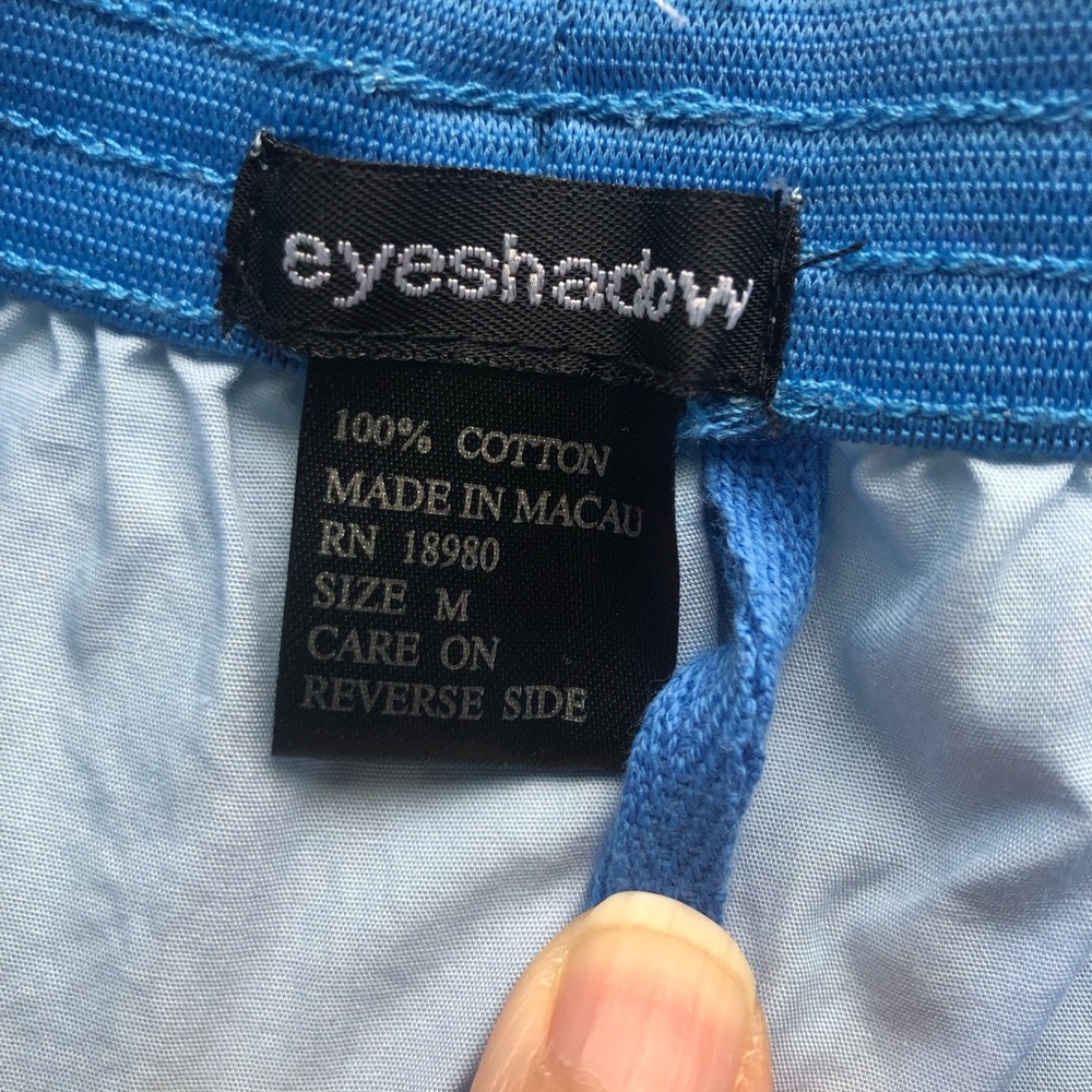 NWOT Women's Blue and Yellow Pajama Short Set - Picture 9 of 10